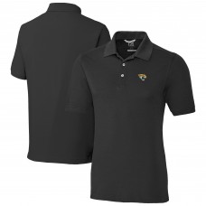 Jacksonville Jaguars Cutter & Buck Black Advantage Eco Pique DryTec Tri-Blend Polo