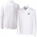 Miami Dolphins Cutter & Buck White Advantage Eco Pique DryTec Tri-Blend Polo