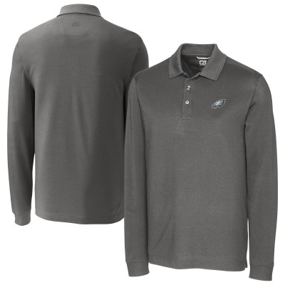 Поло Philadelphia Eagles Cutter & Buck Advantage Eco Pique DryTec Tri-Blend - Gray