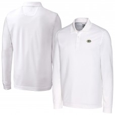 Green Bay Packers Cutter & Buck White Advantage Eco Pique DryTec Tri-Blend Polo