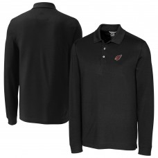 Arizona Cardinals Cutter & Buck Black Advantage Eco Pique DryTec Tri-Blend Polo