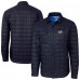 Los Angeles Rams Cutter & Buck Rainier PrimaLoft Eco Insulated Quilted Full-Snap Shacket - Navy