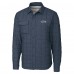 Seattle Seahawks Cutter & Buck Anthracite Rainier PrimaLoft Eco Insulated Quilted Full-Snap Shacket