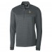 Minnesota Vikings Cutter & Buck Traverse Stripe Stretch DryTec Quarter-Zip Top - Gray