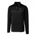 Indianapolis Colts Cutter & Buck Black Traverse Eco Stripe Tri-Blend DryTec Quarter-Zip Jacket