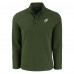 Arizona Cardinals Cutter & Buck Green Hunts Point Eco Textured Fleece Recycled Half-Snap Sweatshirt