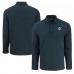 Miami Dolphins Cutter & Buck Black Hunts Point Eco Textured Fleece Recycled Half-Snap Sweatshirt