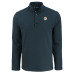 Кофта Miami Dolphins Cutter & Buck Black Hunts Point Eco Textured Fleece Recycled Half-Snap