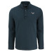 Кофта на кнопках Philadelphia Eagles Cutter & Buck Hunts Point Eco Textured Fleece Recycled - Black