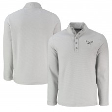 Кофта на кнопках Philadelphia Eagles Cutter & Buck Hunts Point Eco Textured Fleece Recycled - Gray
