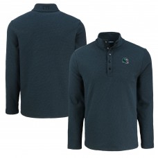 Кофта на кнопках Philadelphia Eagles Cutter & Buck Hunts Point Eco Textured Fleece Recycled - Black