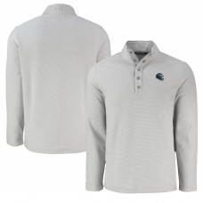 Кофта на кнопках Philadelphia Eagles Cutter & Buck Hunts Point Eco Textured Fleece Recycled - Gray
