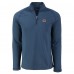 Кофта на короткой молнии Chicago Bears Cutter & Buck Heather Navy Peshastin Eco Fleece Tri-Blend Raglan Recycled