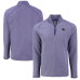 Куртка Baltimore Ravens Cutter & Buck Heather Purple Peshastin Eco Fleece Tri-Blend Raglan Recycled Quarter-Zip