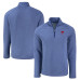 Куртка Buffalo Bills Cutter & Buck Heather Royal Peshastin Eco Fleece Tri-Blend Raglan Recycled Quarter-Zip Куртка Buffalo Bills Cutter & Buck Heather Royal Peshastin Eco Fleece Tri-Blend Raglan Recycled Quarter-Zip