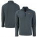 Cincinnati Bengals Cutter & Buck Heather Black Peshastin Eco Fleece Tri-Blend Raglan Recycled Quarter-Zip Jacket