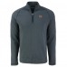 Cincinnati Bengals Cutter & Buck Heather Black Peshastin Eco Fleece Tri-Blend Raglan Recycled Quarter-Zip Jacket