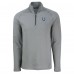 Indianapolis Colts Cutter & Buck Heather Gray Peshastin Eco Fleece Tri-Blend Raglan Recycled Quarter-Zip Jacket