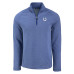 Indianapolis Colts Cutter & Buck Heather Royal Peshastin Eco Fleece Tri-Blend Raglan Recycled Quarter-Zip Jacket