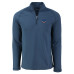 Indianapolis Colts Cutter & Buck Heather Navy Peshastin Eco Fleece Tri-Blend Raglan Recycled Quarter-Zip Jacket