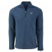 Indianapolis Colts Cutter & Buck Heather Navy Peshastin Eco Fleece Tri-Blend Raglan Recycled Quarter-Zip Jacket