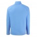 Los Angeles Chargers Cutter & Buck Heather Powder Blue Peshastin Eco Fleece Tri-Blend Raglan Recycled Quarter-Zip Jacket