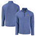 Los Angeles Rams Cutter & Buck Peshastin Eco Fleece Tri-Blend Raglan Recycled Quarter-Zip Jacket - Heather Royal Los Angeles Rams Cutter & Buck Peshastin Eco Fleece Tri-Blend Raglan Recycled Quarter-Zip Jacket - Heather Royal