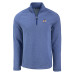 Los Angeles Rams Cutter & Buck Peshastin Eco Fleece Tri-Blend Raglan Recycled Quarter-Zip Jacket - Heather Royal