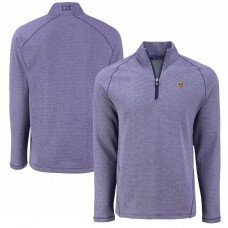 Кофта на короткой молнии Minnesota Vikings Cutter & Buck Peshastin Eco Fleece Tri-Blend Raglan Recycled -  Heather Purple