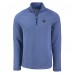 New York Giants Cutter & Buck Heather Royal Peshastin Eco Fleece Tri-Blend Raglan Recycled Quarter-Zip Jacket