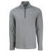 Кофта на короткой молнии Philadelphia Eagles Cutter & Buck Peshastin Eco Fleece Tri-Blend Raglan Recycled -  Heather Gray