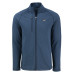 Denver Broncos Cutter & Buck Heather Navy Peshastin Eco Fleece Recycled Raglan Tri-Blend Full-Zip Jacket