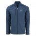 Los Angeles Chargers Cutter & Buck Heather Navy Peshastin Eco Fleece Recycled Raglan Tri-Blend Full-Zip Jacket