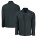 Los Angeles Chargers Cutter & Buck Heather Black Peshastin Eco Fleece Recycled Raglan Tri-Blend Full-Zip Jacket