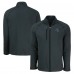 New York Giants Cutter & Buck Heather Black Peshastin Eco Fleece Recycled Raglan Tri-Blend Full-Zip Jacket