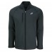 Philadelphia Eagles Cutter & Buck Peshastin Eco Fleece Recycled Raglan Tri-Blend Full-Zip Jacket -  Heather Black