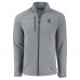 Pittsburgh Steelers Cutter & Buck Heather Gray Peshastin Eco Fleece Recycled Raglan Tri-Blend Full-Zip Jacket