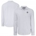 Las Vegas Raiders Cutter & Buck White Knitted Advantage Tri-Blend Eco Soft Pique Long Sleeve Button-Up Shirt Las Vegas Raiders Cutter & Buck White Knitted Advantage Tri-Blend Eco Soft Pique Long Sleeve Button-Up Shirt