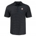 Miami Dolphins Cutter & Buck Black Pike Eco Shadow Check Print Recycled Polo