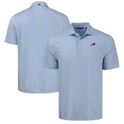 Buffalo Bills Cutter & Buck Royal Pike Eco Diamond Dot Print Polo