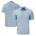 Los Angeles Chargers Cutter & Buck Blue Pike Eco Diamond Dot Print Polo