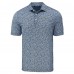 Los Angeles Chargers Cutter & Buck Navy Pike Eco Flora Print Polo