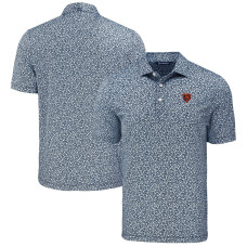 Поло Chicago Bears Cutter & Buck Navy Pike Eco Flora Print