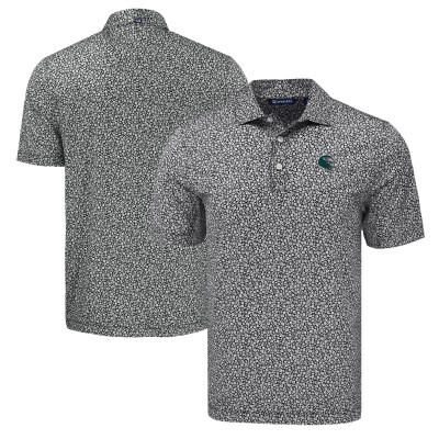 Поло Philadelphia Eagles Cutter & Buck Pike Eco Flora Print - Black