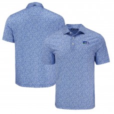Seattle Seahawks Cutter & Buck Royal Pike Eco Flora Print Polo