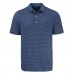 Buffalo Bills Cutter & Buck Navy Forge Eco Fine Line Stripe Polo