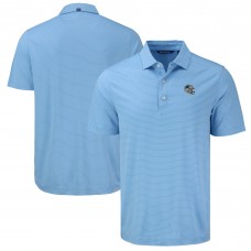 Carolina Panthers Cutter & Buck Blue Forge Eco Fine Line Stripe Polo