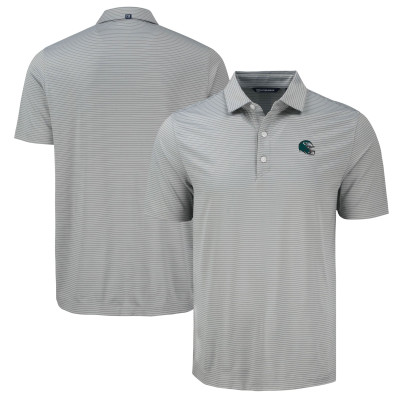 Поло Philadelphia Eagles Cutter & Buck Forge Eco Fine Line Stripe - Gray