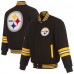 Куртка Pittsburgh Steelers JH Design Varsity - Black