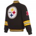 Куртка Pittsburgh Steelers JH Design Varsity - Black